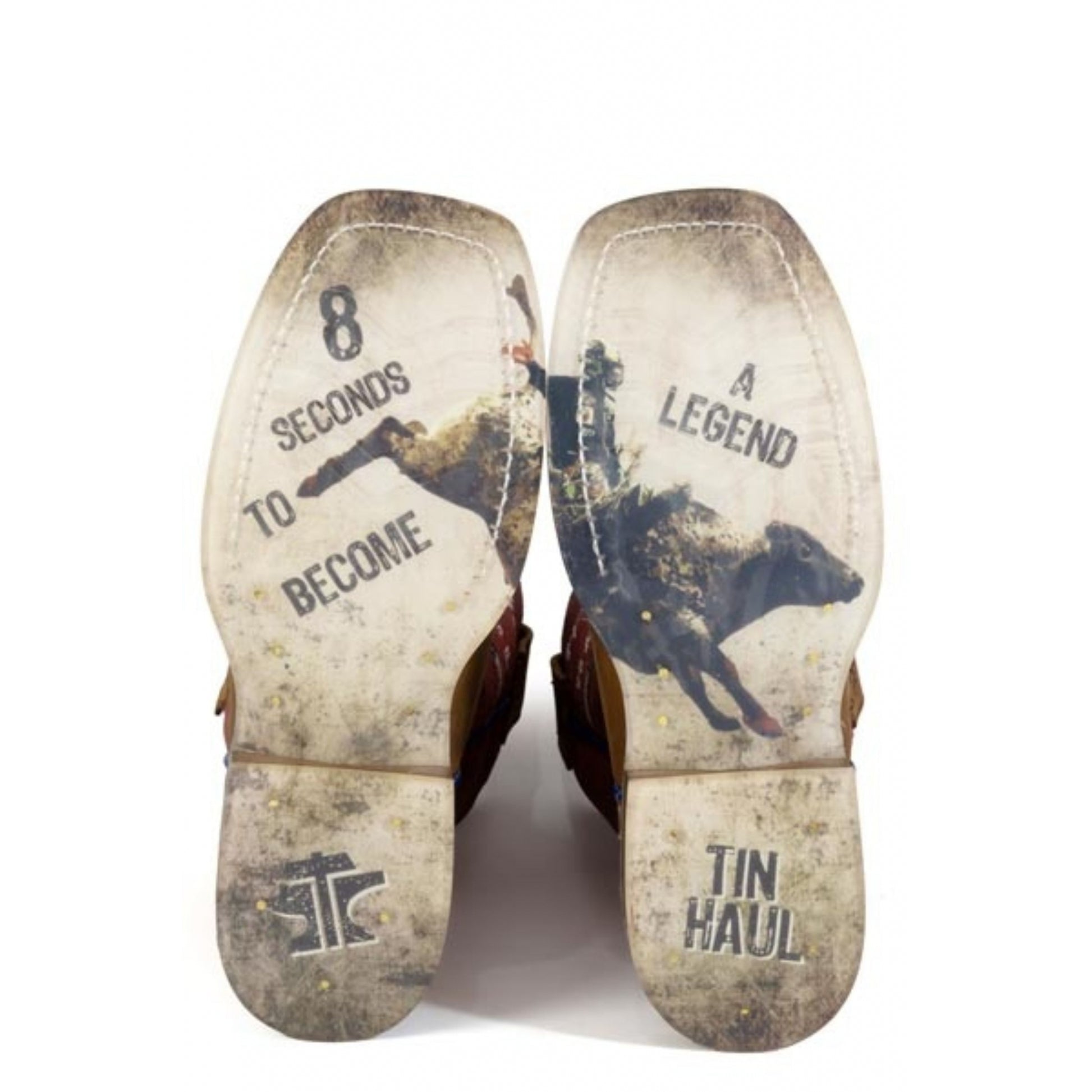 Tin Haul Big Kids Bullheaded Square Toe Bootss