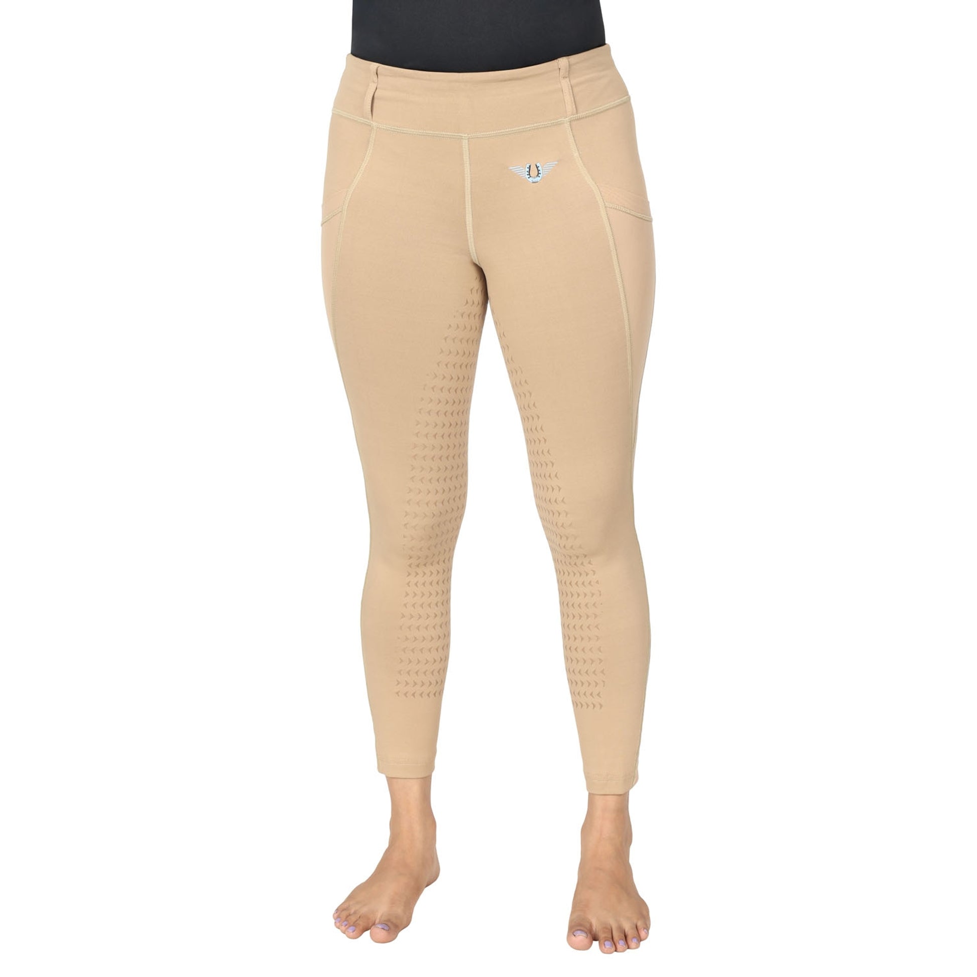 TuffRider Kids Minerva EquiCool Full Seat Tights With Phone Pocket and Loops