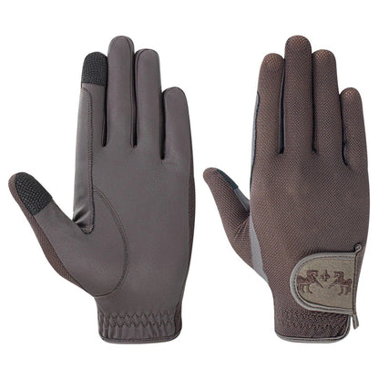 Equine Couture Aerocool Pullon Touch Screen Riding Gloves