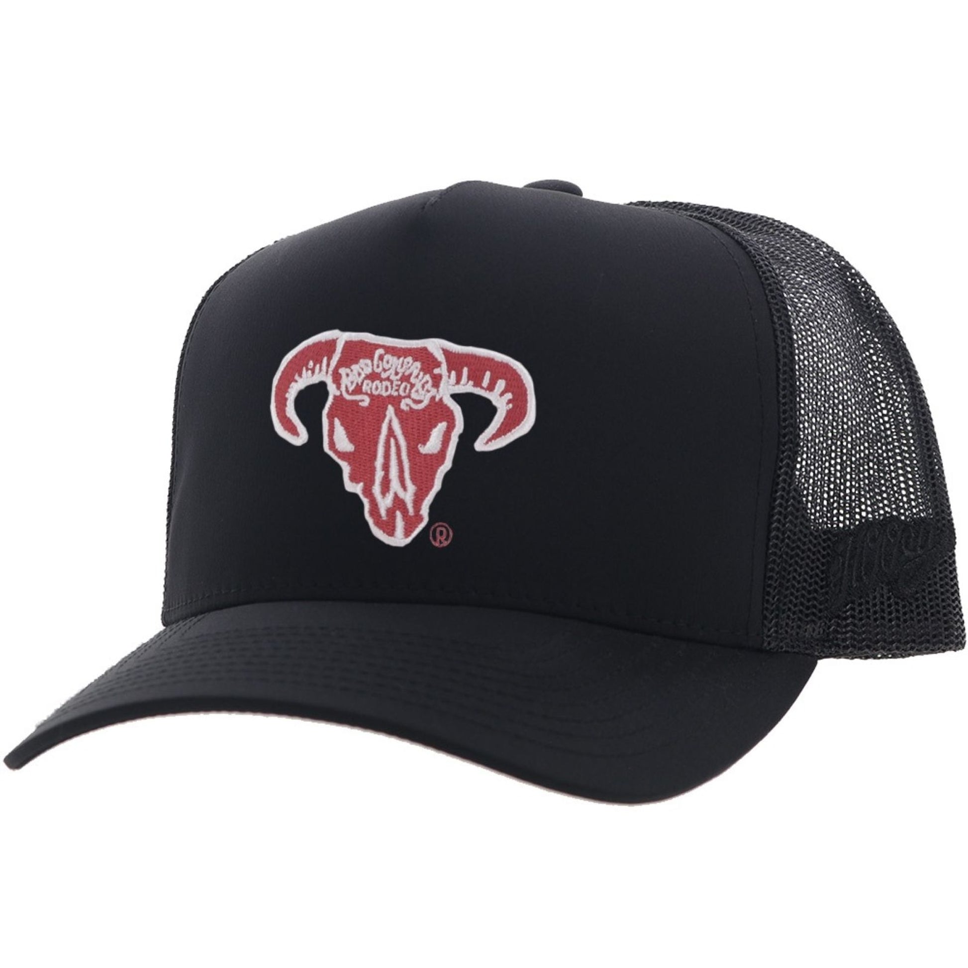 Bad Company Black 5-Panel Trucker with Red / White Embroidery Logo