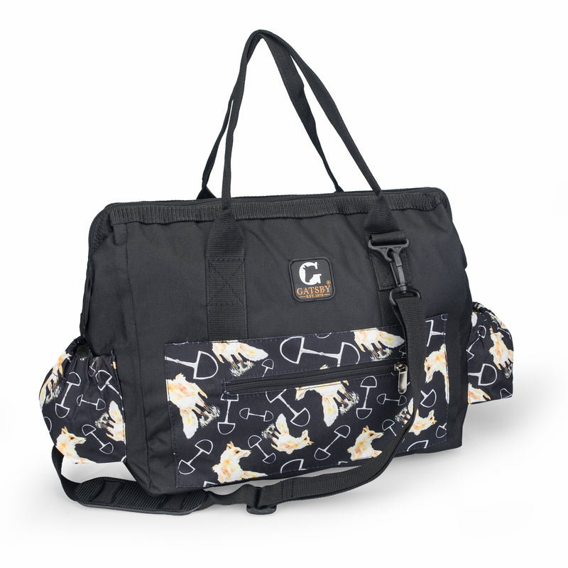 Gatsby Print Nylon Grooming Tote