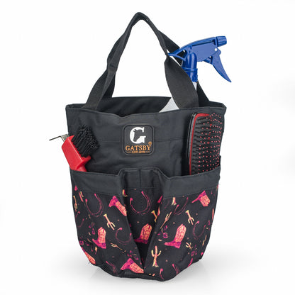 Gatsby Print Nylon Stable Tote with Mesh Bottom