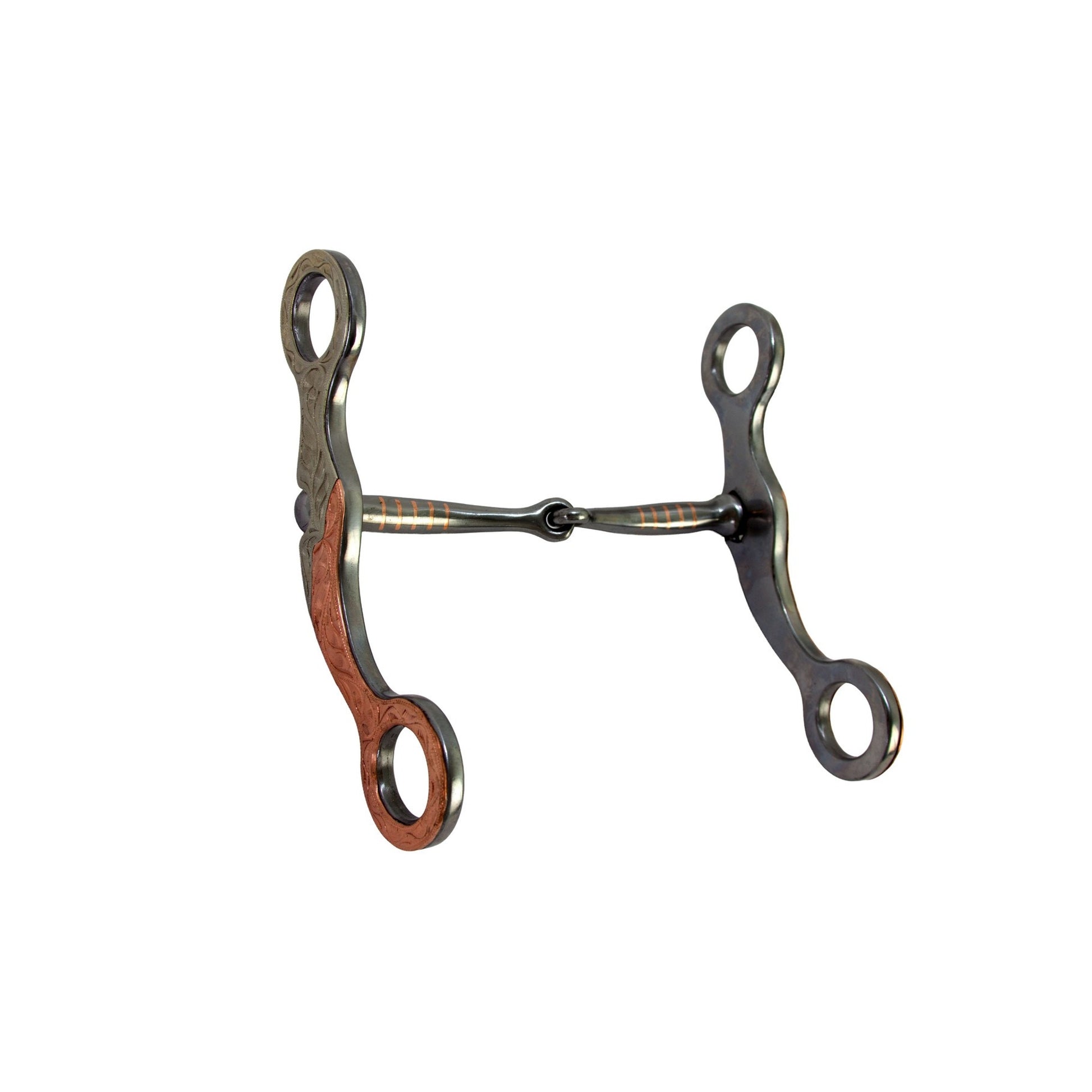 Vintage Copper Flourish Smooth Snaffle Bit