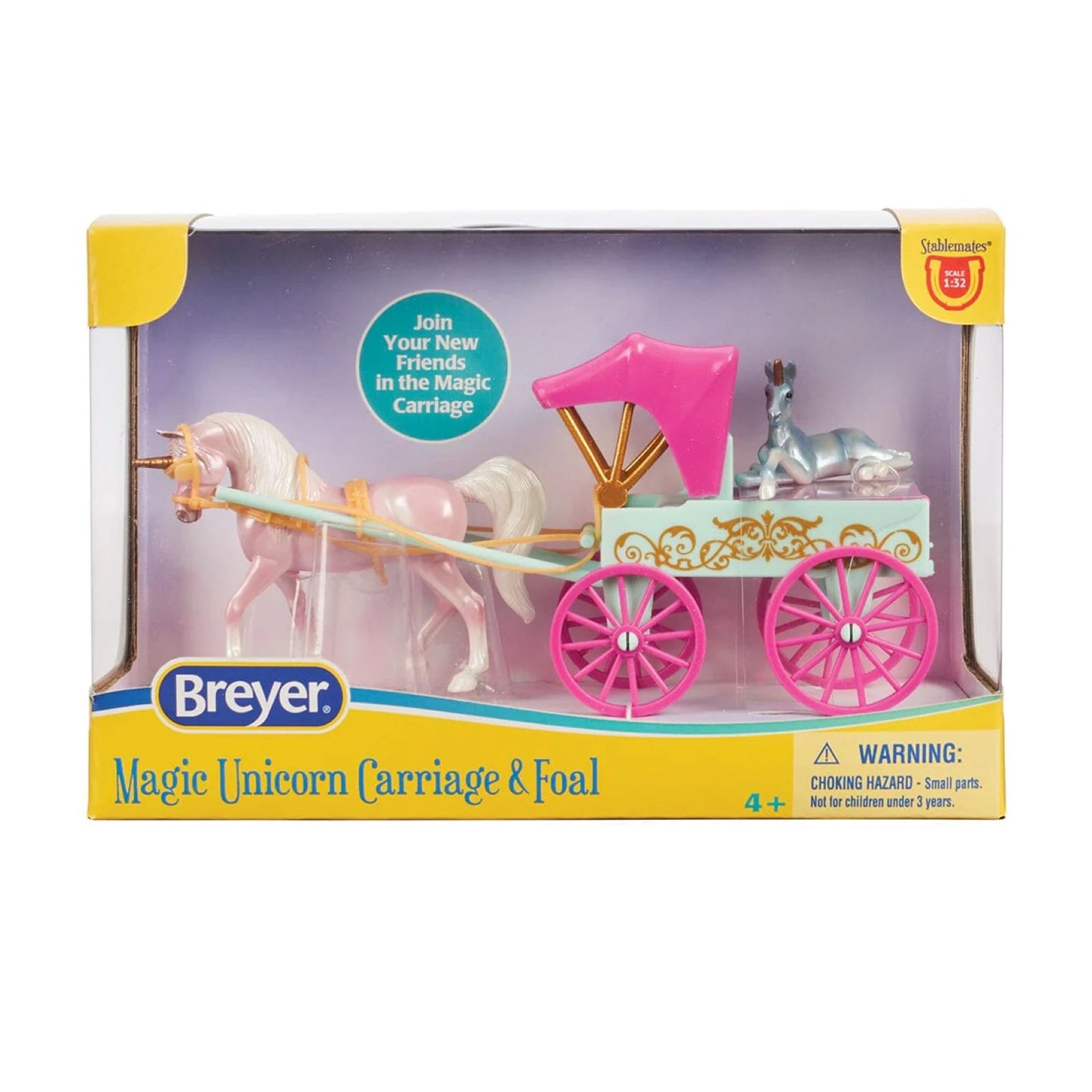 Breyer Unicorn Magic Carriage and Foal