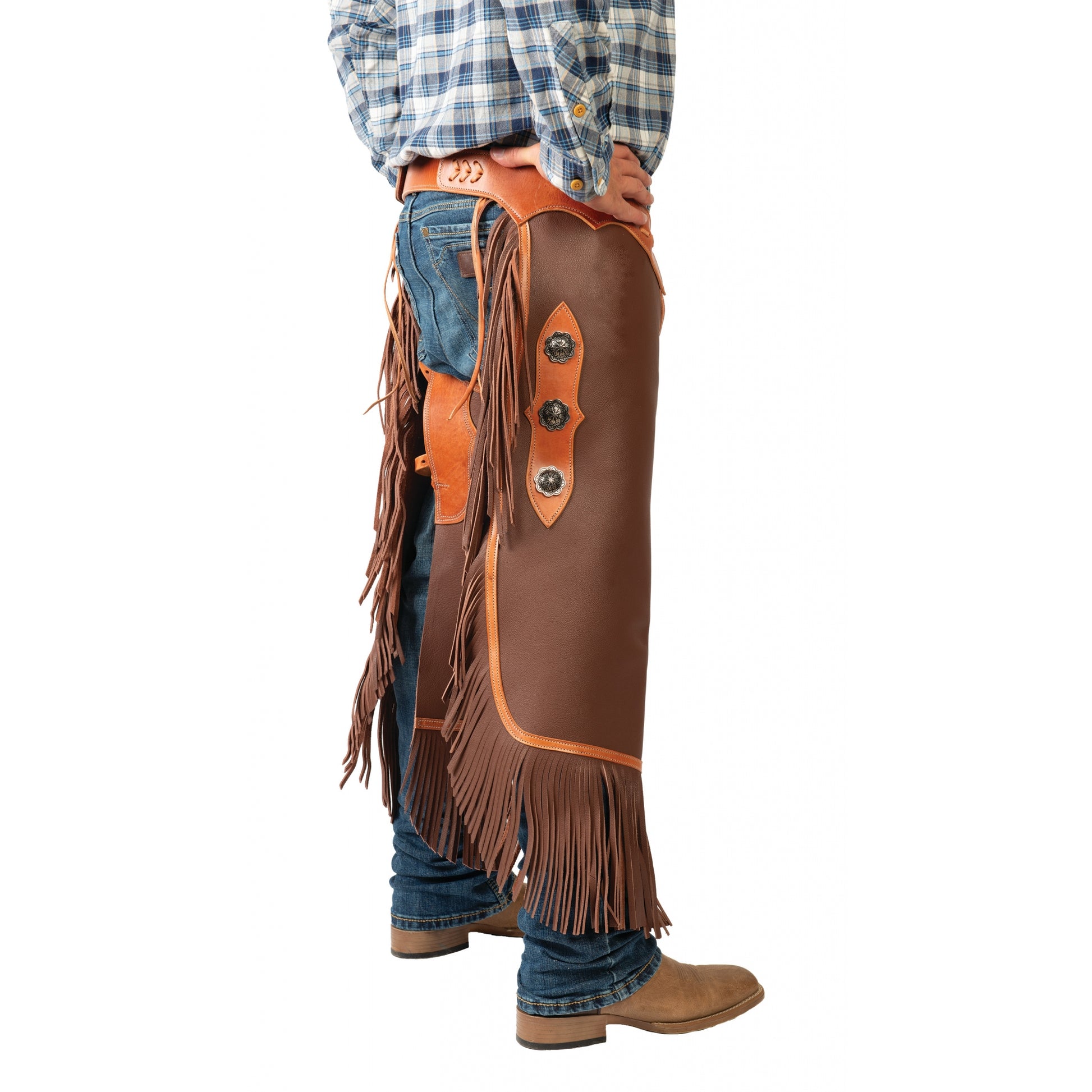 Weaver Western Leather Cowboy Chinks