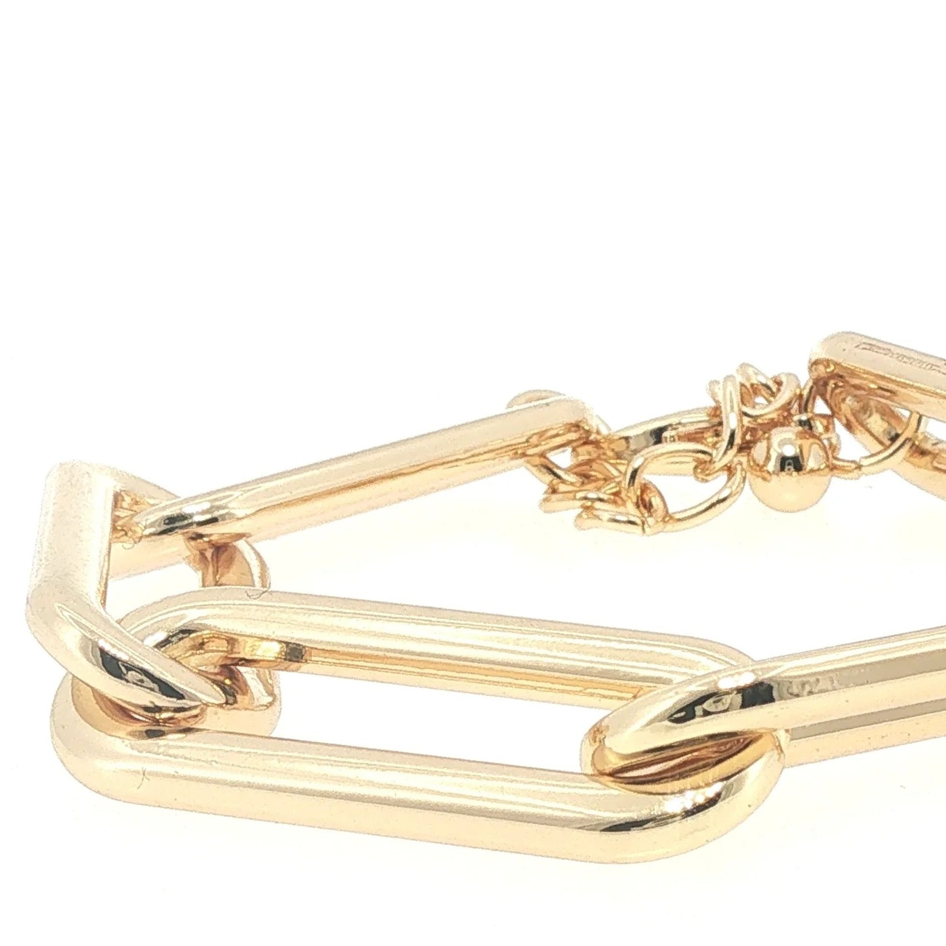 Equestrian Jewelry Brass Gold-Plated Paper Clip Bracelet