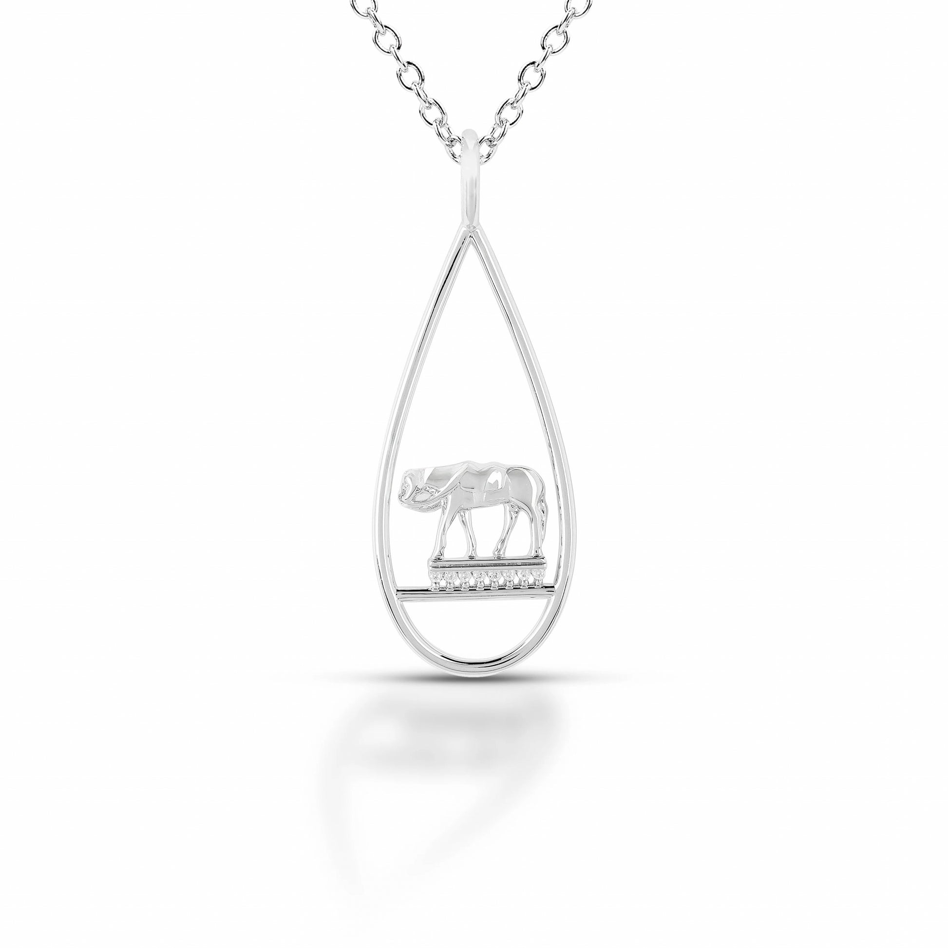 Equestrian Jewelry Horse Drop Pendant Necklace