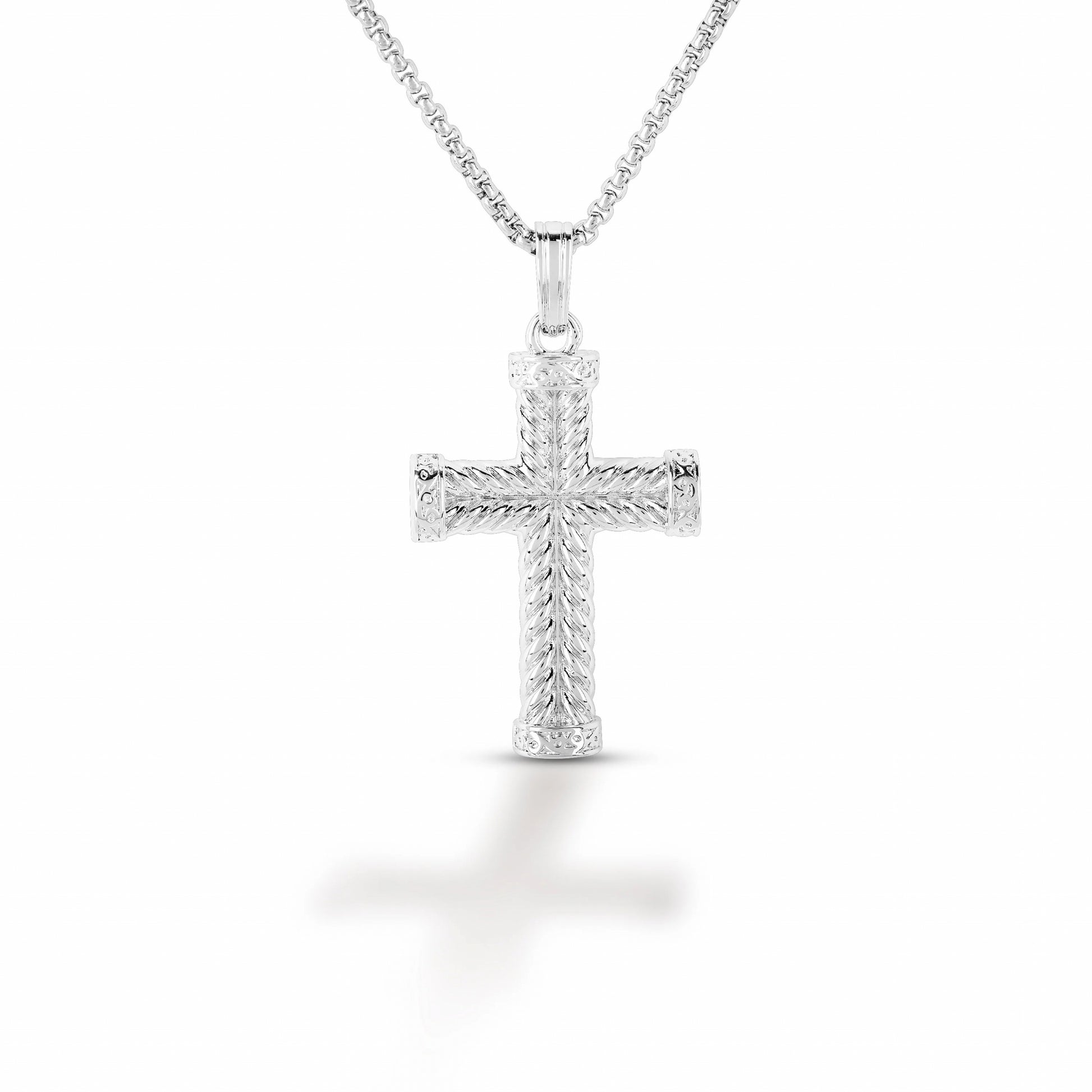 Equestrian Jewelry Braided Cross Pendant Necklace