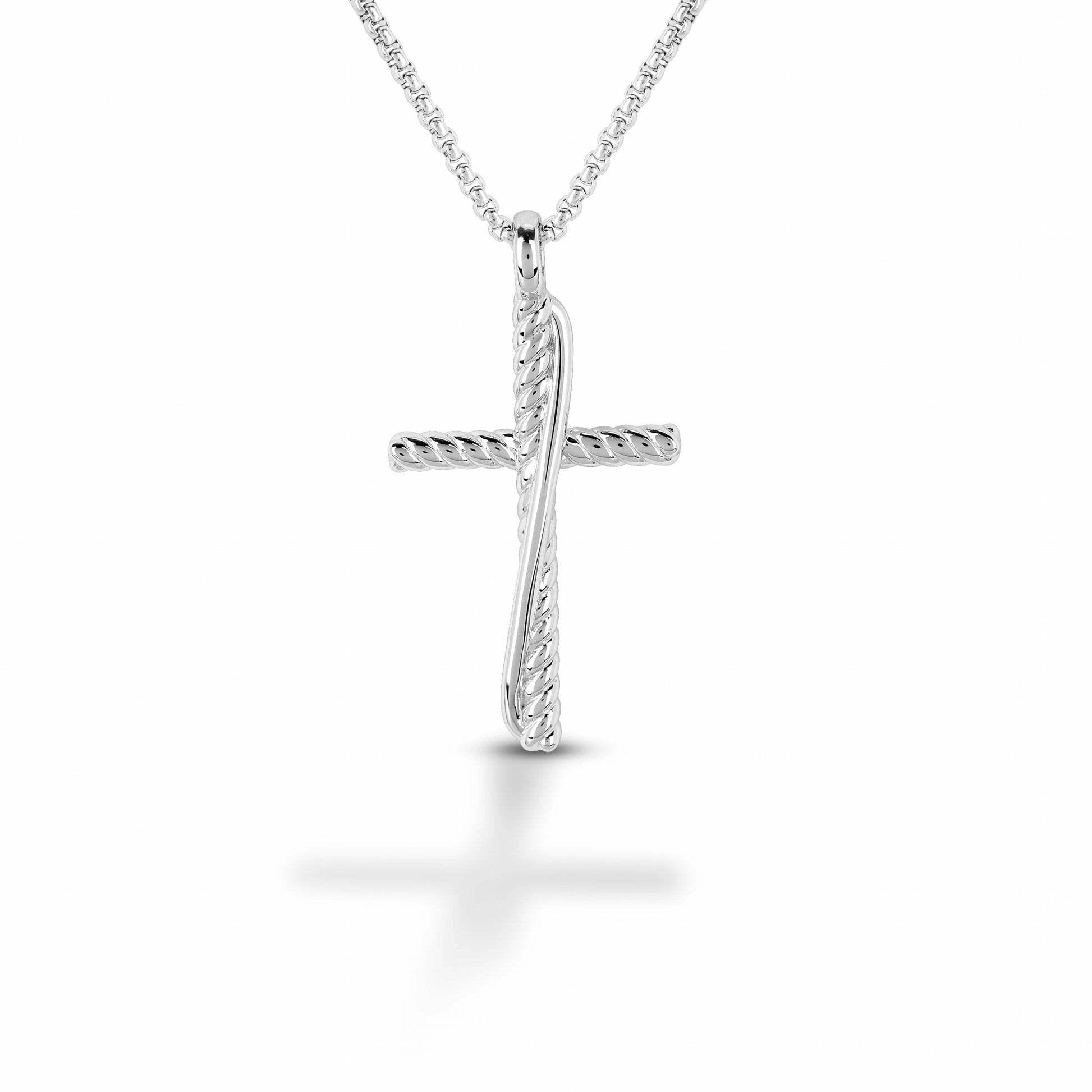 Equestrian Jewelry Black Small Cross Pendant Necklace