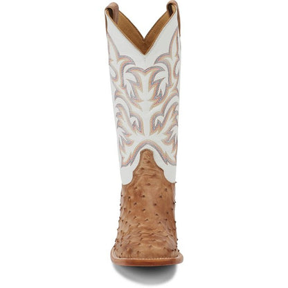 Justin Mens Pascoe 13" Full Quill Ostrich Boots