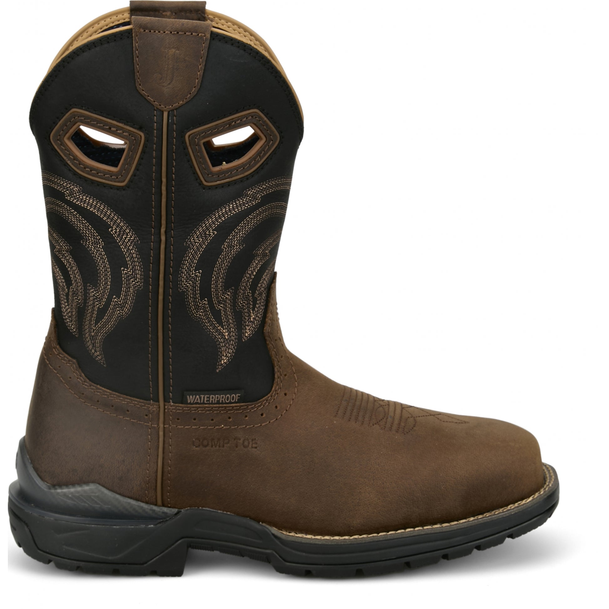 Justin Mens Slickline 11" Nano Comp Waterproof Boots