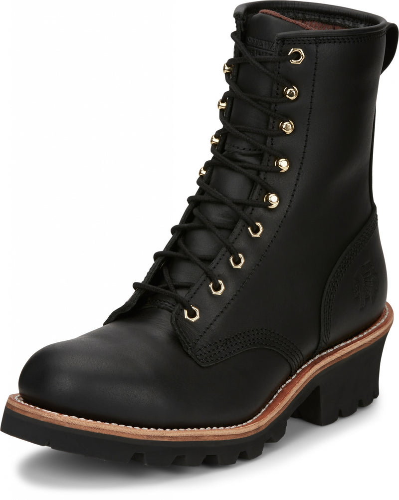 Chippewa Mens Baldor 8" Steel Toe Logger Boots