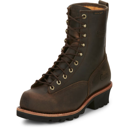 Chippewa Mens Paladin 8" Waterproof Insulated Steel Toe Logger Boots