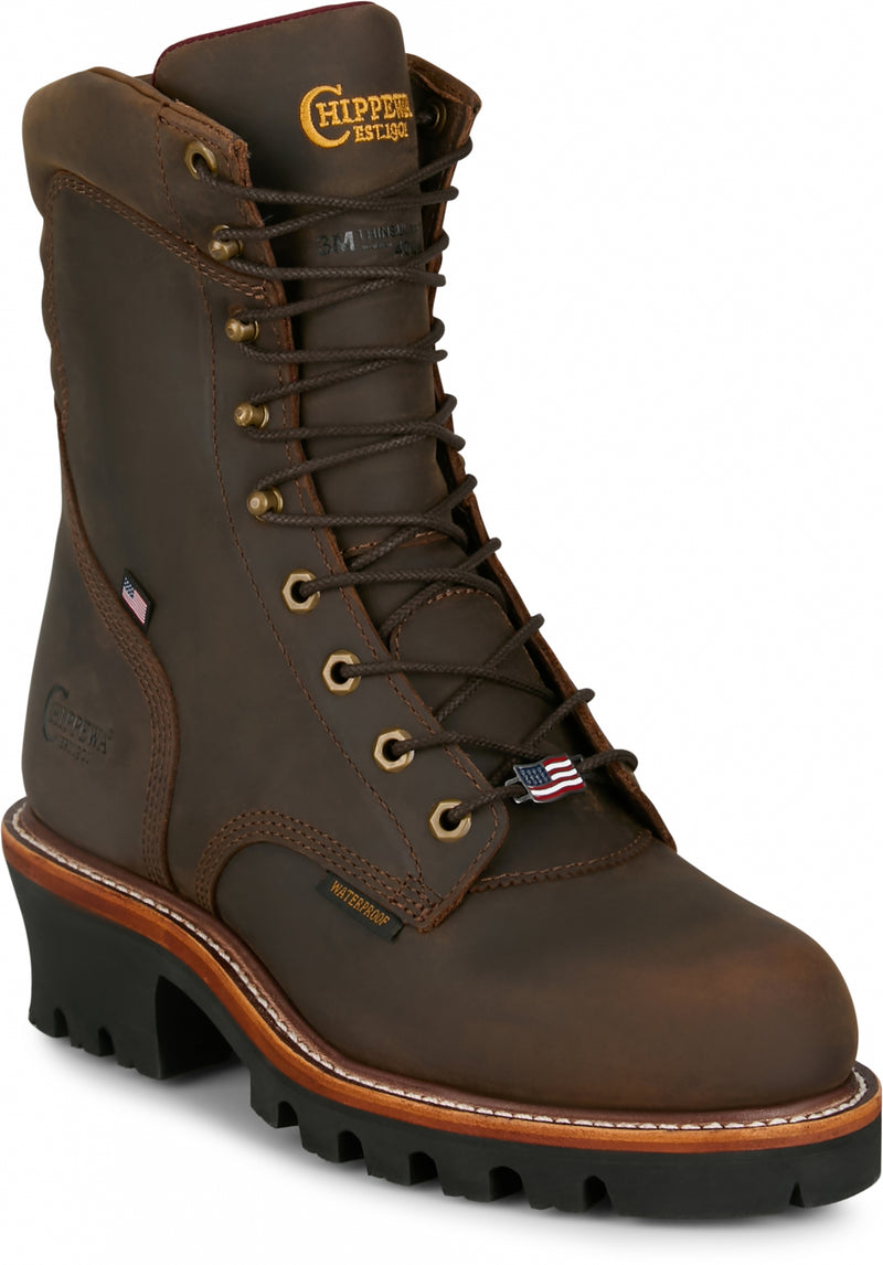 Chippewa Mens Super Logger 9" Waterproof Insulated Boots