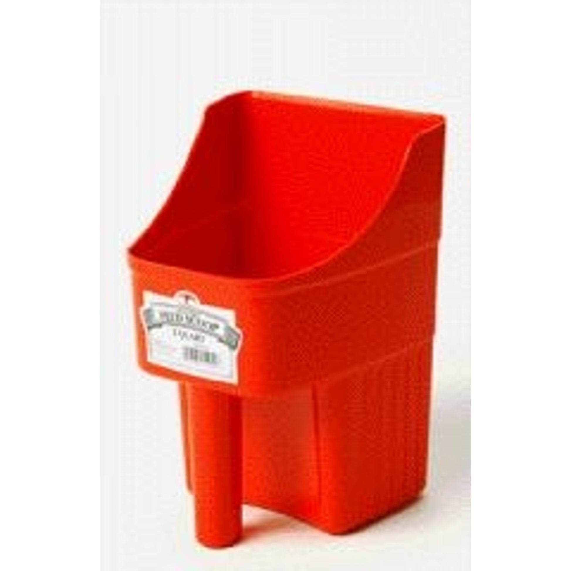 Enclosed Feed Scooper For Feed Or Seed 3 Qt Red