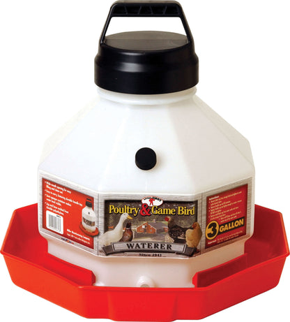Little Giant Plastic Poultry Waterer 7 Gallon Red