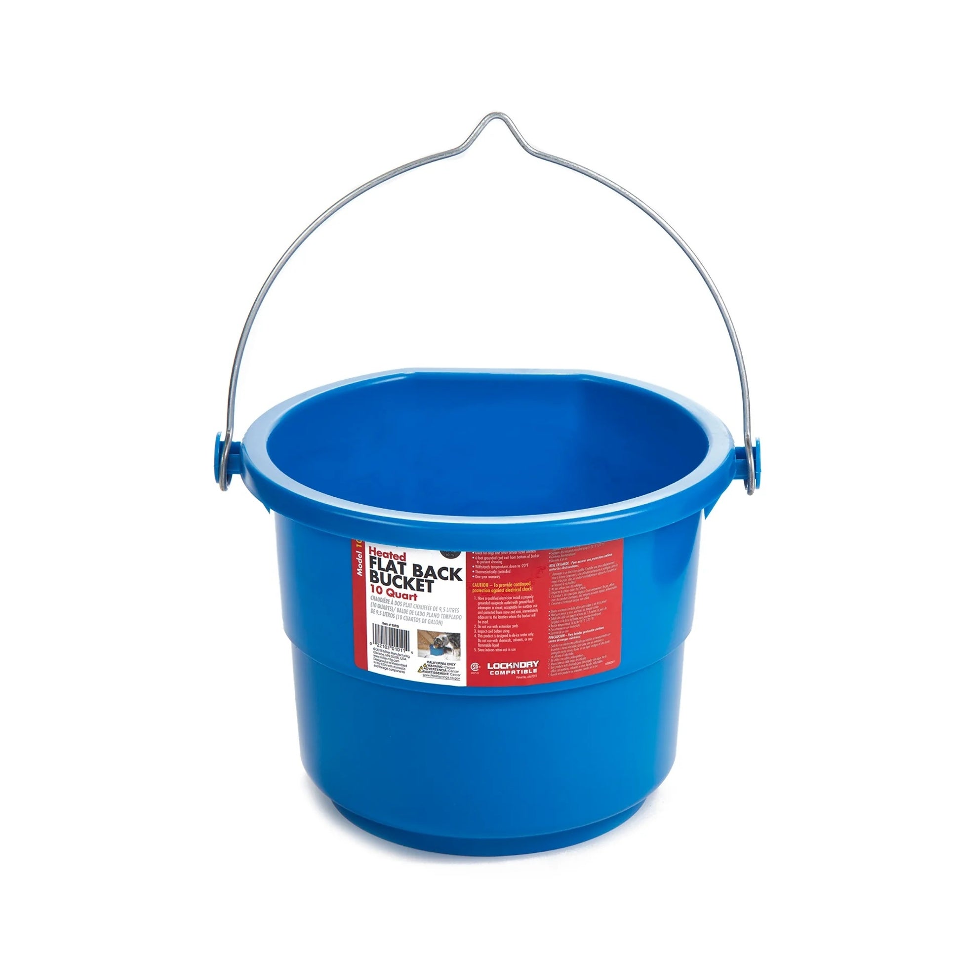 10 Quart Heated Flat Back Bucket