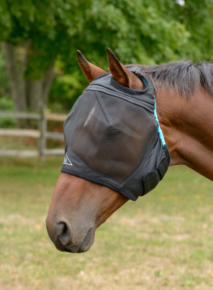 Shires FlyGuard Pro Fine Mesh Fly Mask with Ear Holes