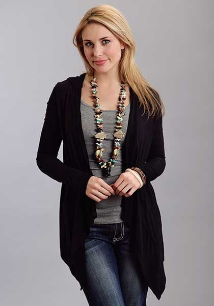 Stetson Ladies Fall III Rayon Spandex Hooded Carigan