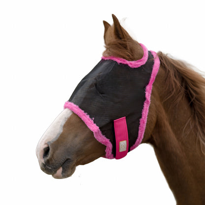 BARN & STABLE Fly Mask without Ears & Fleece Trim