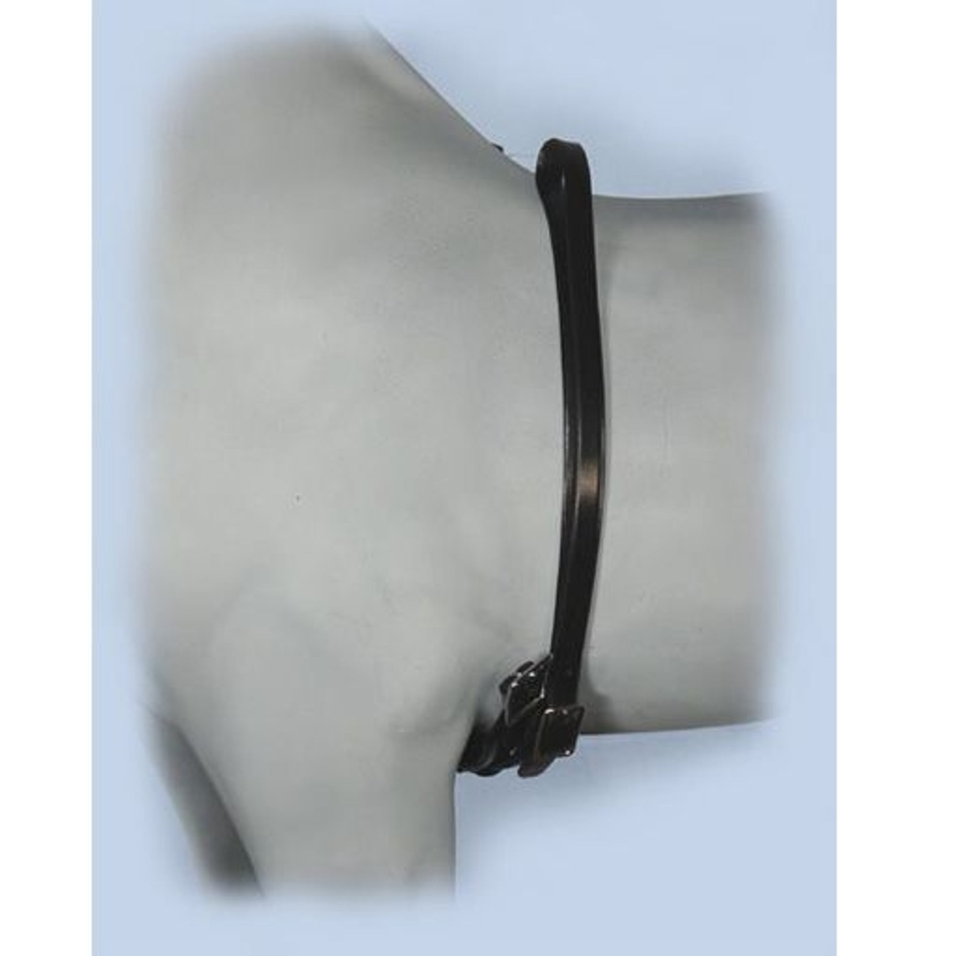 Axeville Black Leather Mini/Pony Girth 8" Brass