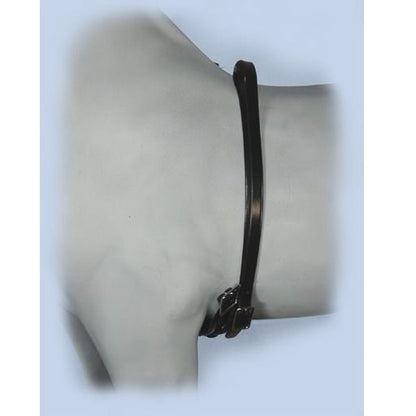 Axeville Black Leather Mini/Pony Girth 8" Brass