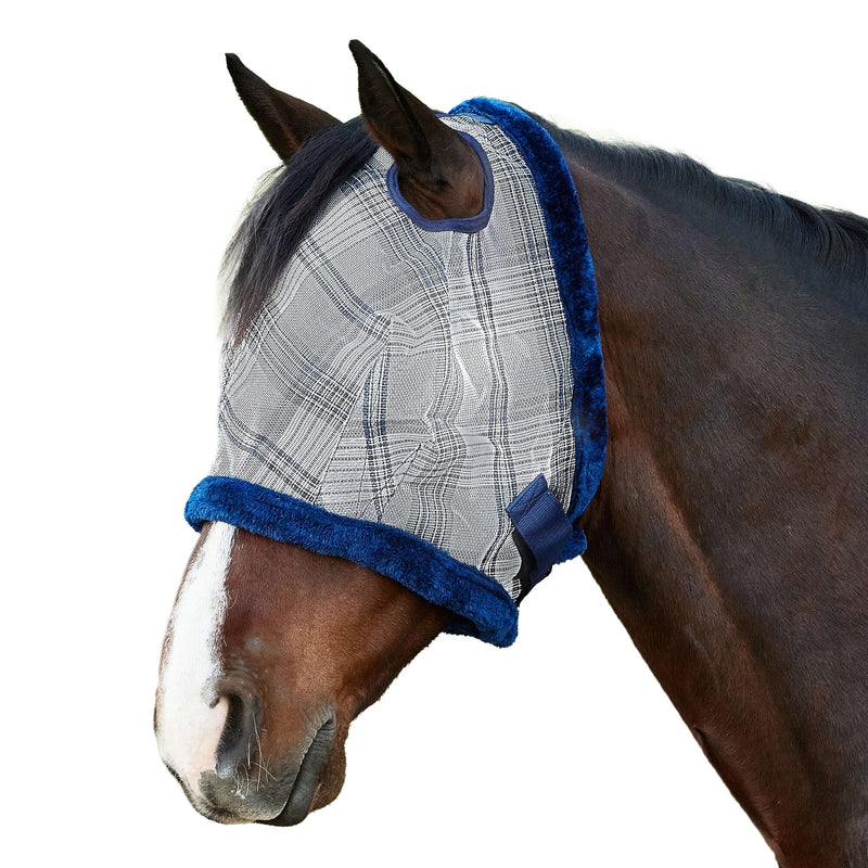 Kensington 73% UV Fly Mask with Fleece Trim - Open Ear Design with Forelock Freedom