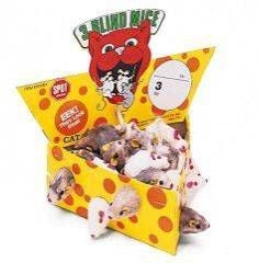 SPOT Plush Mice Cheesebox Cat Toy 24-Pack