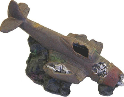 Blue Ribbon Sunken WWII Plane with Cave Ornament