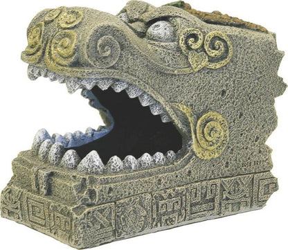 Blue Ribbon Serpent Head Tomb Ornament