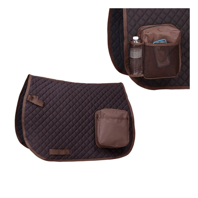 Australian Outrider Quilted Saddle Pad with Pocket