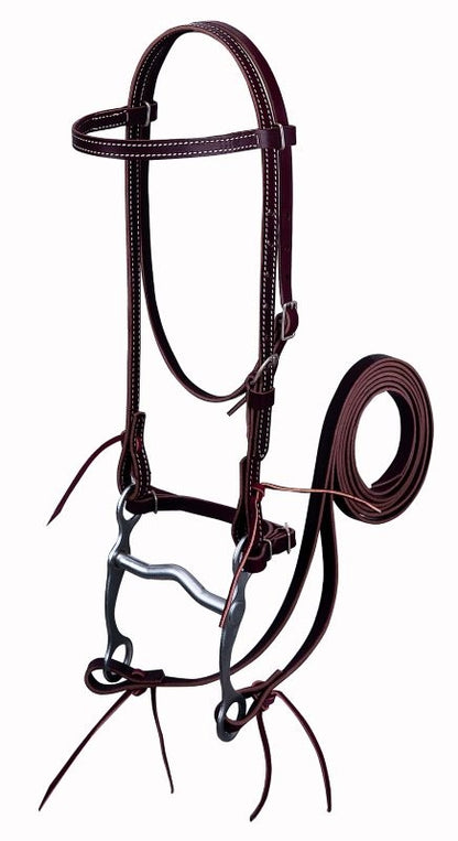 Weaver Latigo Leather Pony Headstall Set