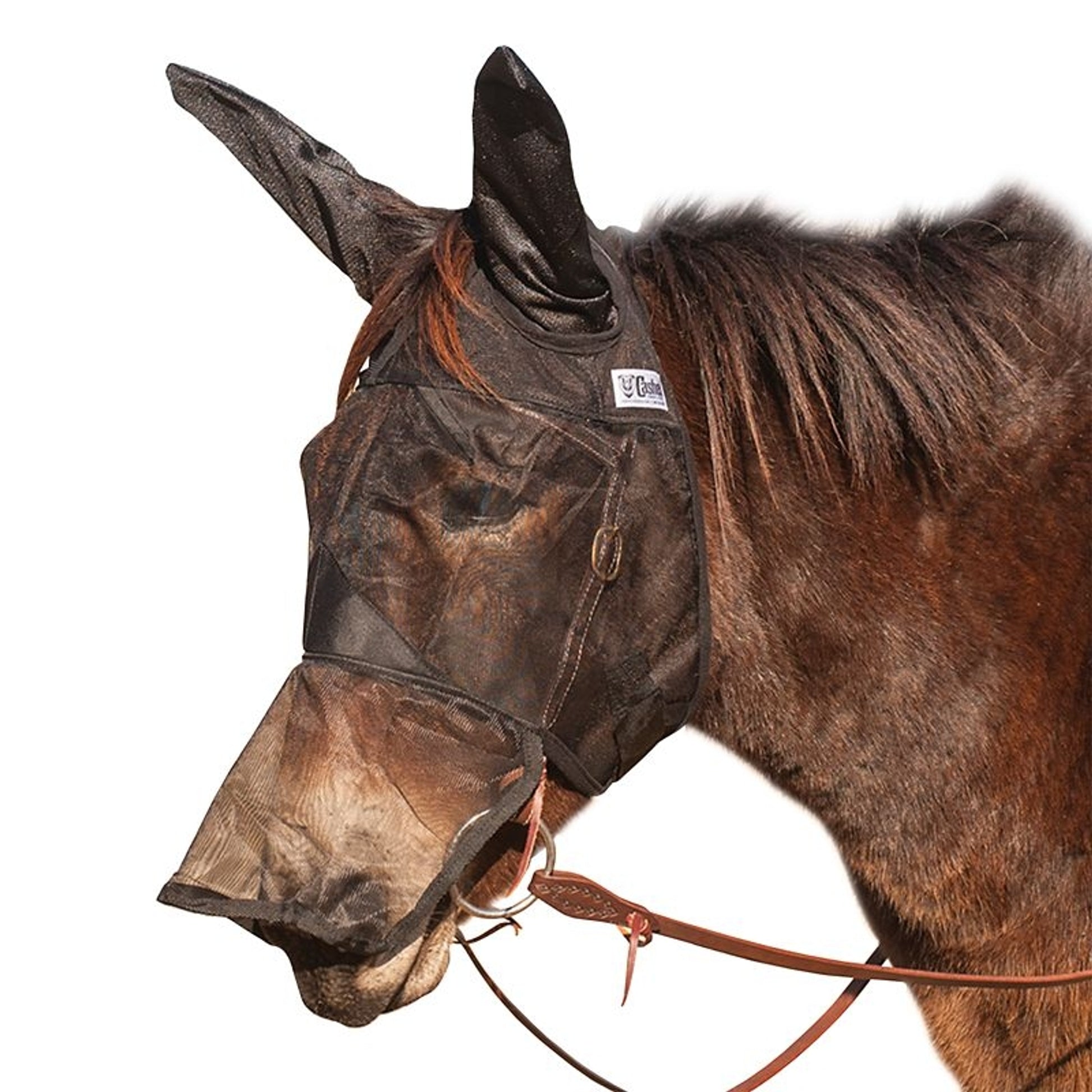 Cashel Quiet Ride Extended Nose Mule Mask with Ears