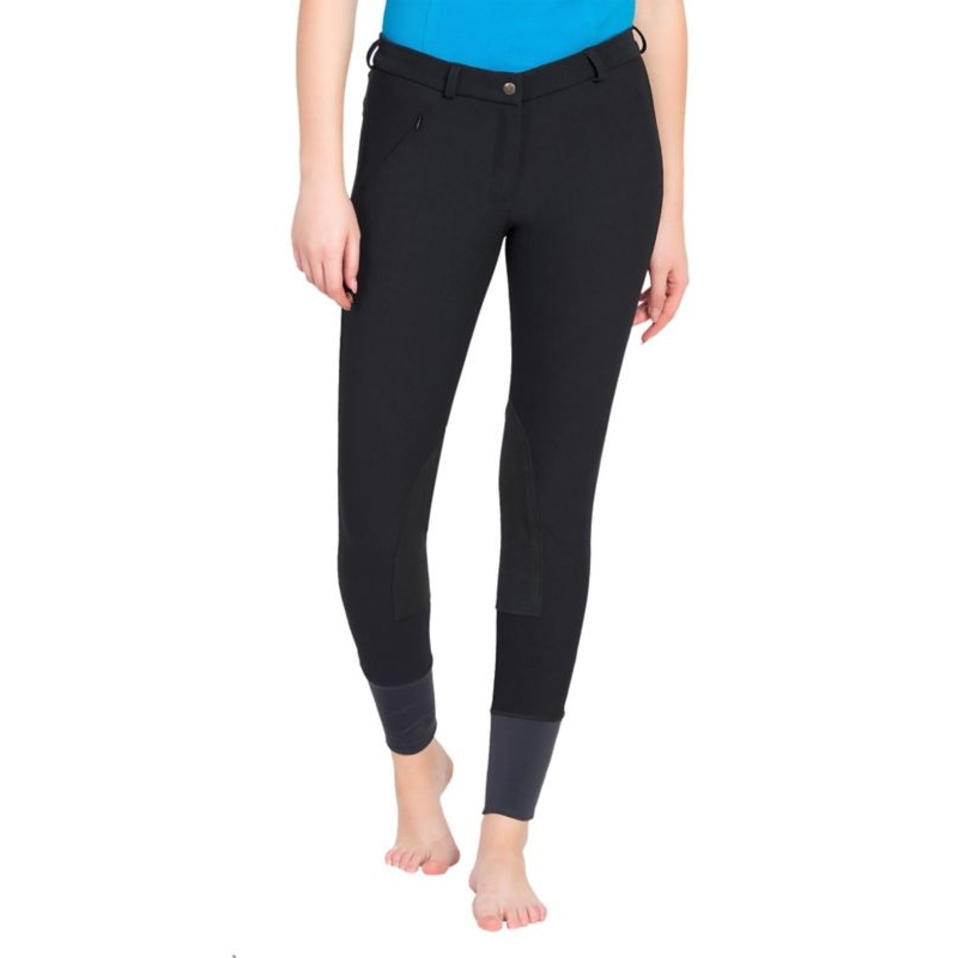 TuffRider Ladies Ribb KP Breeches 24 Gray