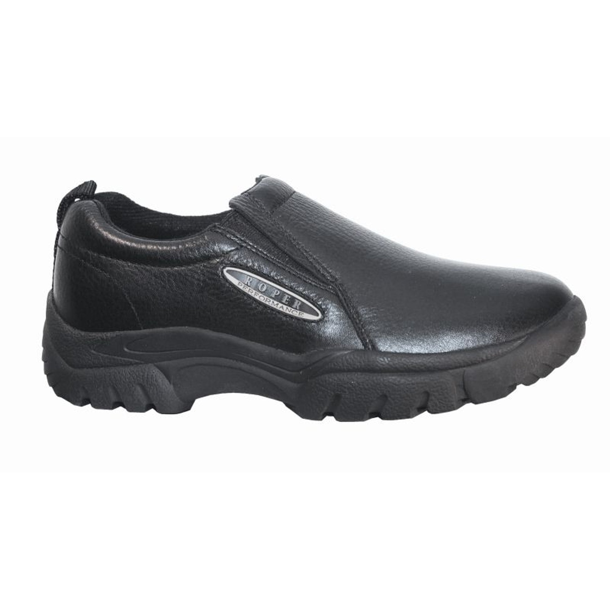 Roper Mens Tumbled Leather Slip On Shoe
