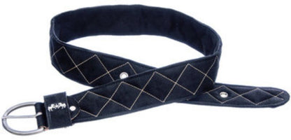 Equine Couture Quilted Suede Belt