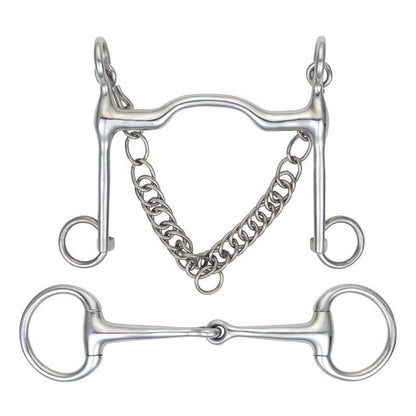 Shires Port Mouth Fixed Cheek Weymouth Bit Set