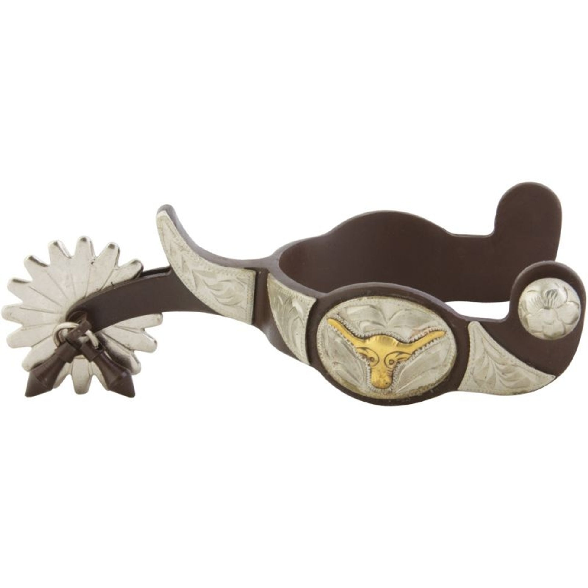 Western AT Longhorn 16pt Mens Jingle Bob Spurs