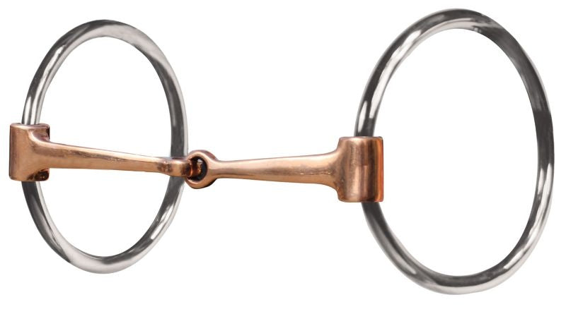 Bob Avila Copper Fishback Snaffle O-Ring Bit