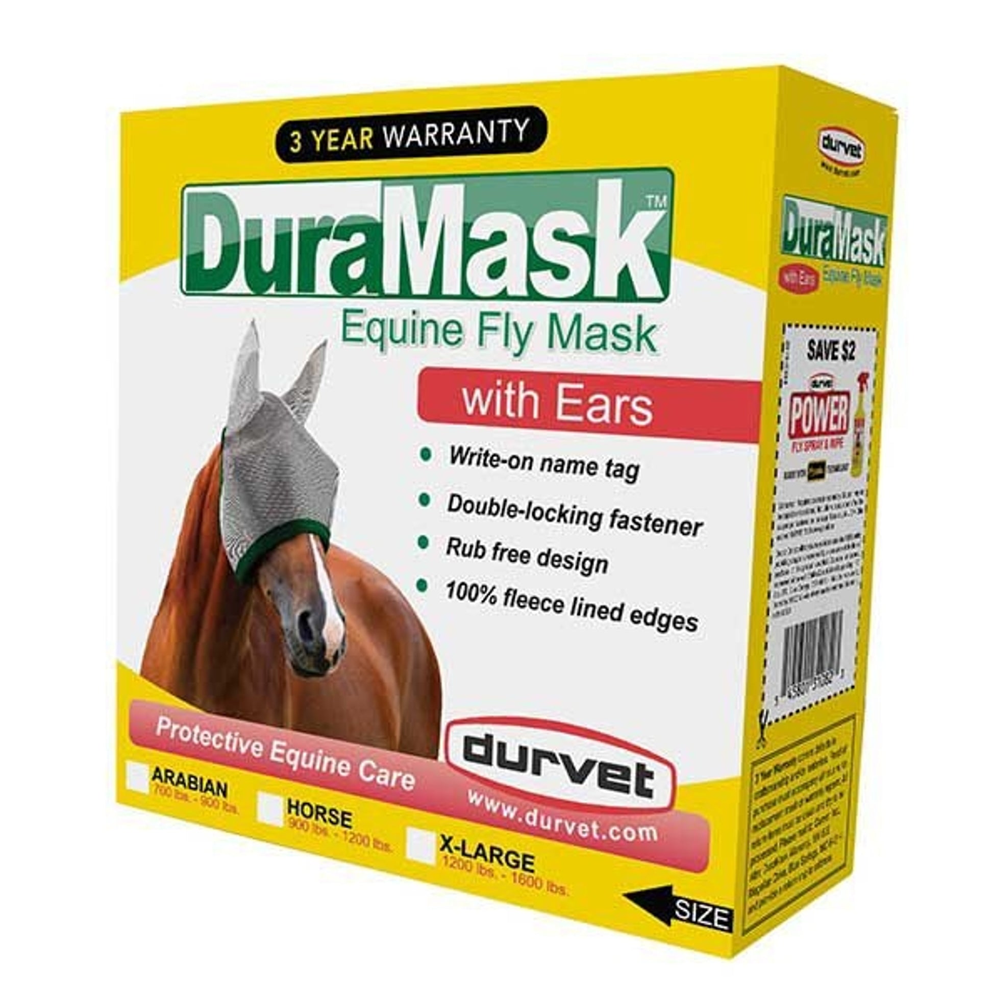 Durvet DuraMask Equine Fly Mask with Ears