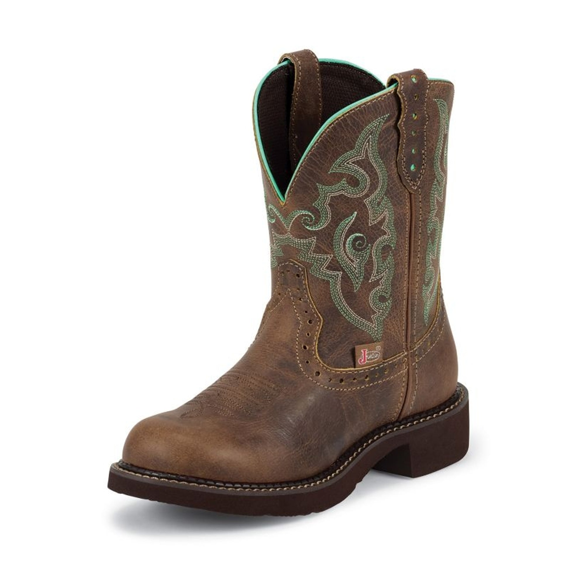 Justin Ladies Gypsy Rnd Toe 8in Jaguar Boots