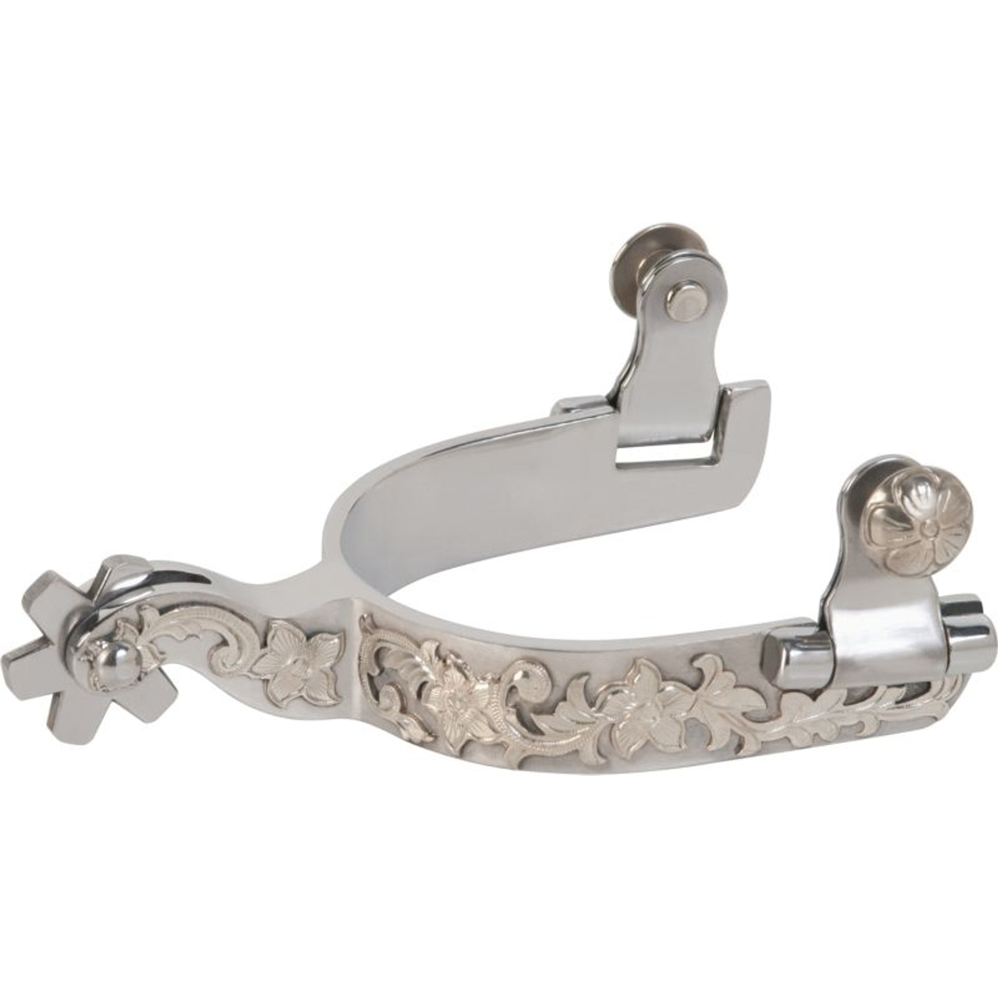 Weaver SS Ladies Spurs German Silver Floral Trim