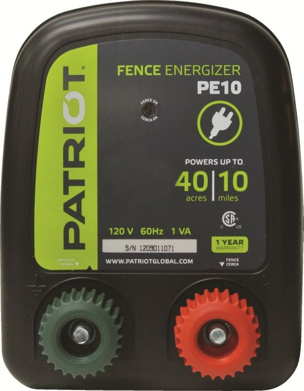 Patriot PE10 Fence Energizer 0.30 Joule