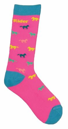 TuffRider Childs Neon Pony Socks