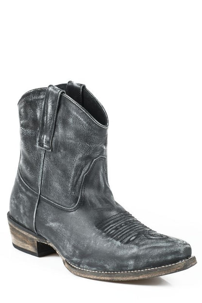 Roper Ladies Snip Toe Short Leather Brn Boots