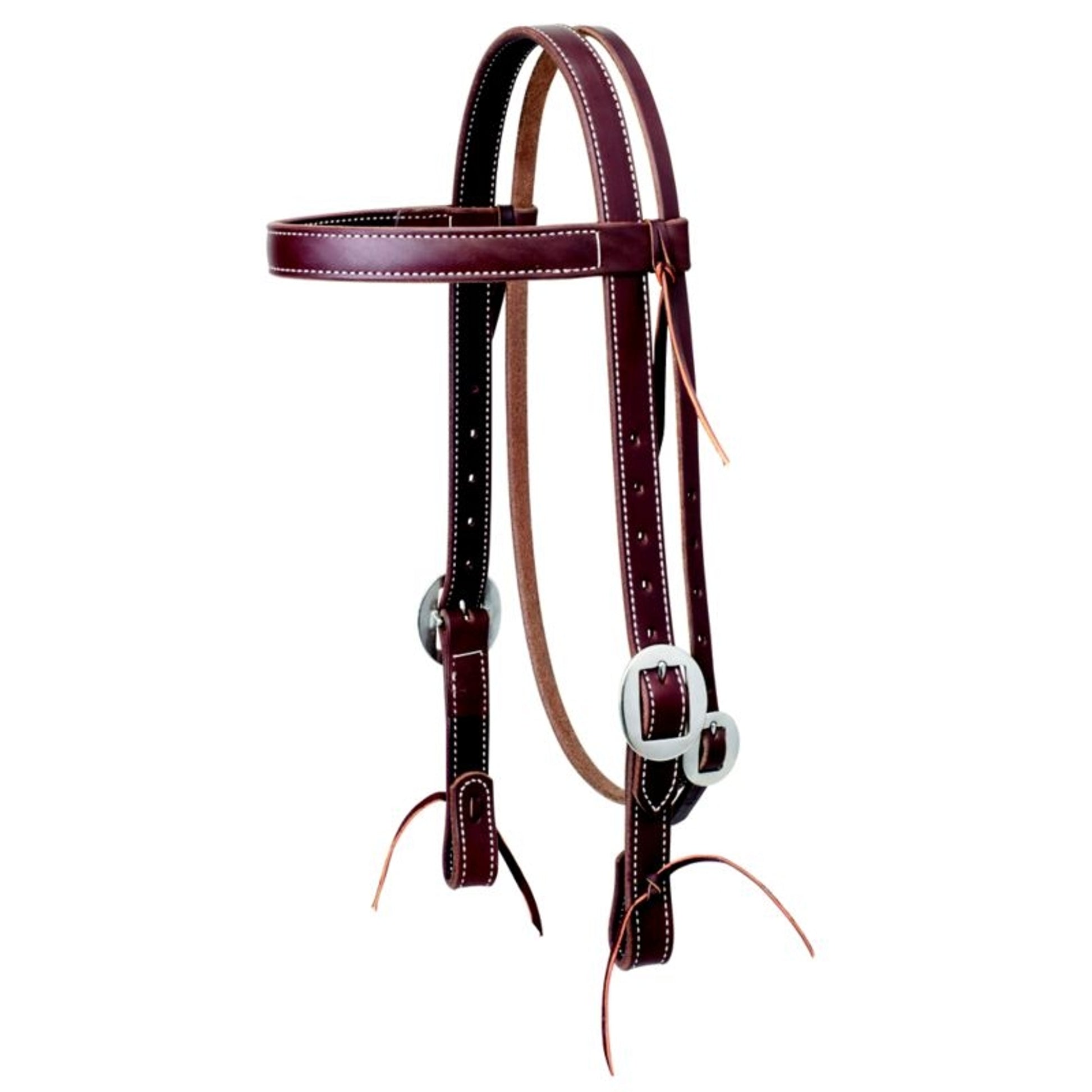 Weaver Working Cowboy Browband Headstall with Brass