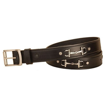 Tory Leather Snaffle Bit Leather Belt 24 Havana