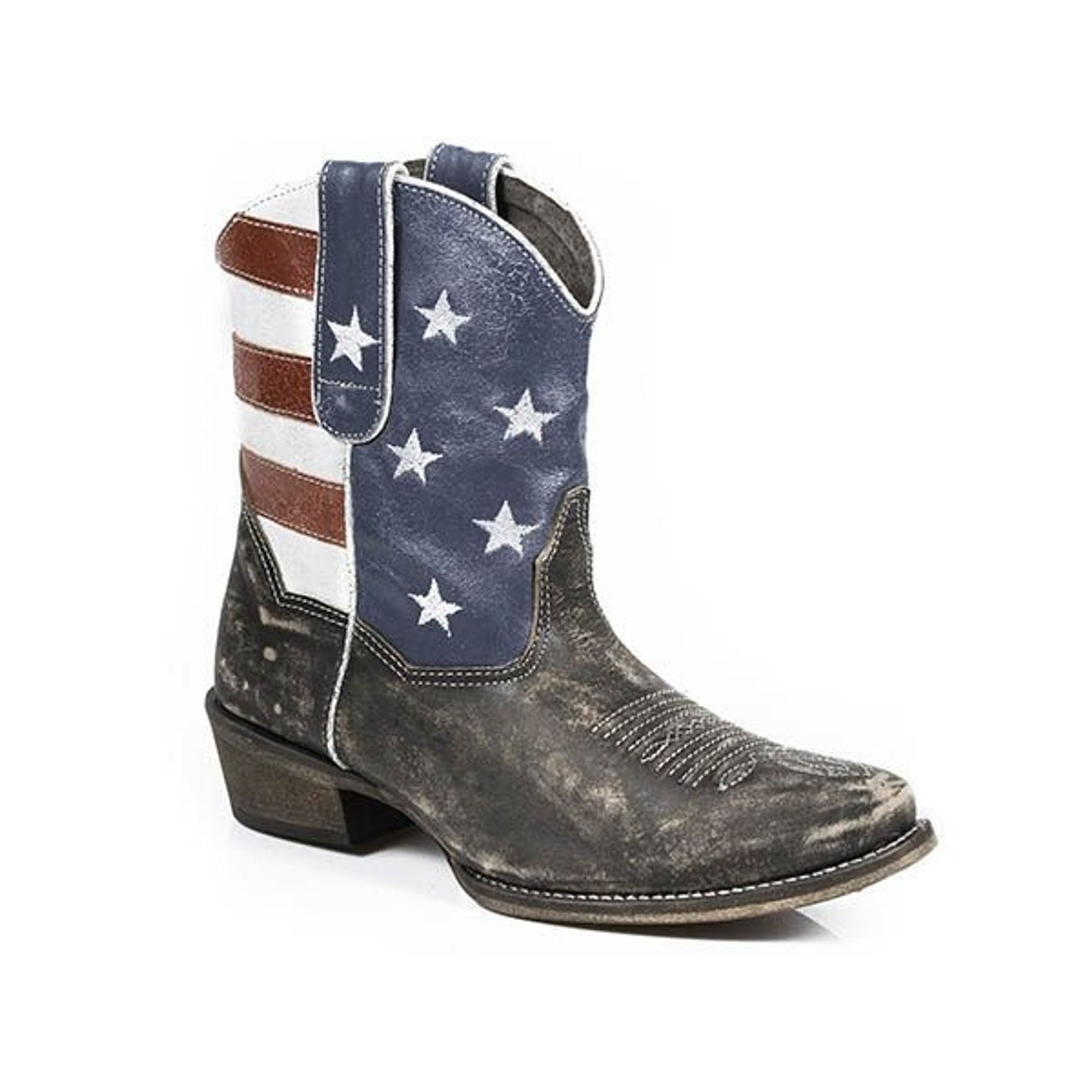 Roper Ladies American Beauty Snip Shorty Boot