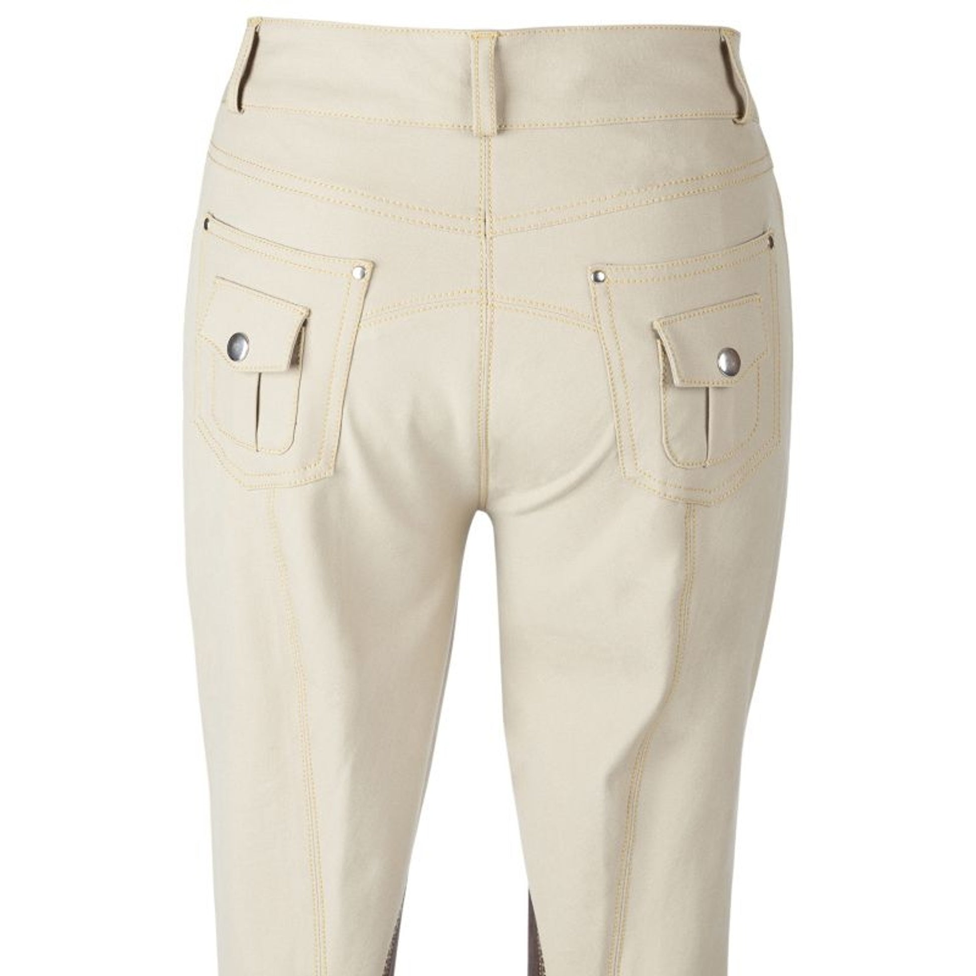 Huntley Ladies Beige Knee Patch Riding Pant