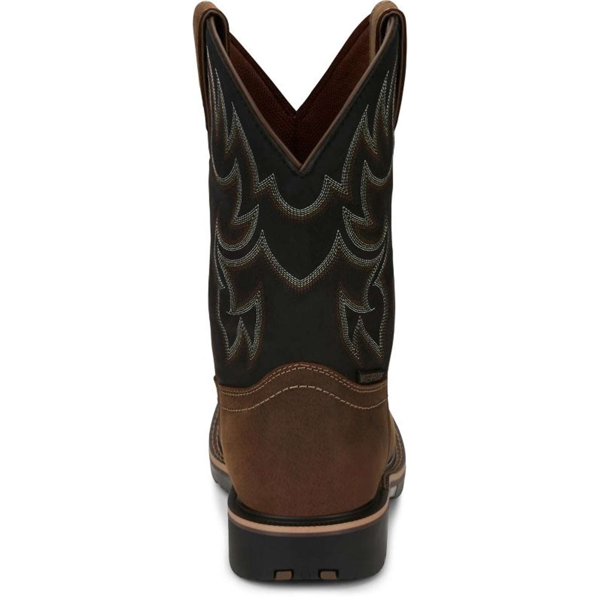 Justin Mens George Strait Fireman Sq Boots